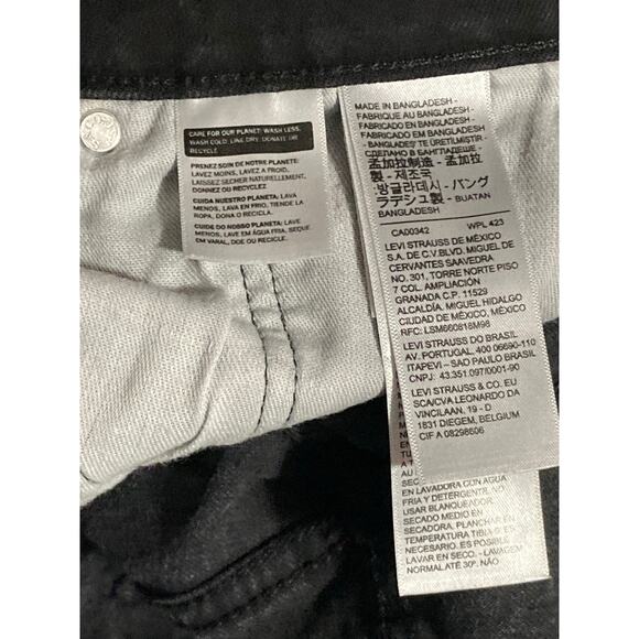 Levi's 531 Slim Straight Distressed Black Jeans, Men's - Picture 9 of 12